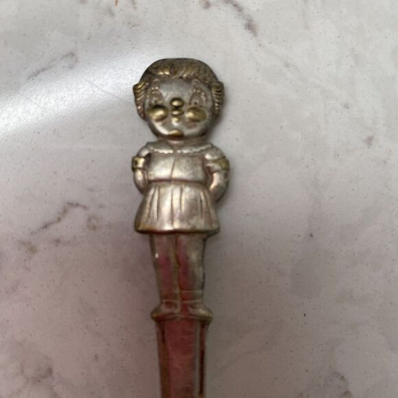 Vintage International Silver Plate Campbells Soup Kids Girl In Dress Spoon VTG - Picture 2 of 5